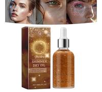 Aceite Seco Brillante Corporal, Loción Brillante Facial y Corporal, Maquillaje Todo en Uno Radiante