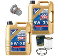 Aceite Set Filtros 5W-30 Liqui Moly 10 Litro + Tornillo para BMW 7er 740d