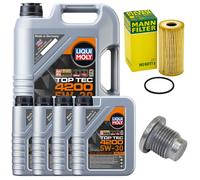 Aceite Set Filtros 5W-30 Liqui Moly 9Litro + Tornillo para Opel Movano de Baño B