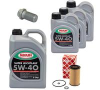 Aceite Set Filtros SAE 5W-40 Meguin 8Litro + Tornillo para Mercedes Clase V