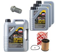 Aceite Set Filtros Top Tec 4100 5W-40 8Litro + Tornillo para Mercedes