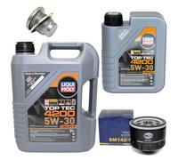 Aceite Set Filtros Top Tec 4200 5W-30 6Litro + Tornillo para Dacia Lodgy Renault