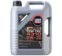 Aceite Top Tec 4310 0W-30 Liqui Moly 5Liter para Citroen Fiat Kia Peugeot Toyota