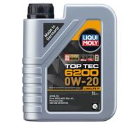 Aceite Top Tec 6200 0W-20 Liqui Moly 1 Litro para Audi Kia Porsche Seat Skoda VW