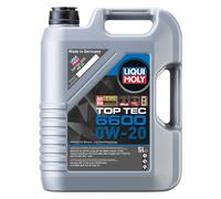 Aceite Top Tec 6600 0W-20 Liqui Moly 5 Litro para BMW Hyundai Kia Mazda Mercedes