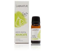Aceite Vegetal de Aguacate 100% Puro 10ml Labnatur. Rico en Acidos Grasos y Nutrientes. Para Cuerpo, Cabello, Cara y Uñas. Natural y Vegano.