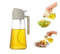 Aceitera 2 en 1 Spray y Vertedor 430 ml - Botella de Vidrio Antigoteo, Pulverizador Fino y Vertido Controlado - Dispensador de Aceite para Freidora de Aire, Cocina Saludable, Ensaladas y Barbacoas