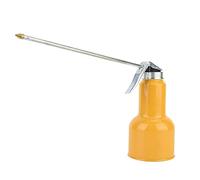 Aceitera de Bombeo de Latas de Aceite, Pistola Engrasadora de Aleación de Aluminio de Alta Presión, Pistola Engrasadora de Botella de Aceite para Tractor Automático, con Pico Largo de Metal(500g)