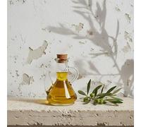 Aceitera de Vidrio Reciclado 250ml con Tapón de Corcho - Botella Individual - Diseño Práctico y Duradero Cocina o Mesa