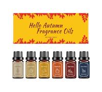 Aceites aromáticos para difusor, 6 piezas de mezcla de aromaterapia de otoño de 60 ml, juego de regalo de mezclas de aceites, vacaciones de invierno, hogar, coche, otoño, dormitorio, sala de estar