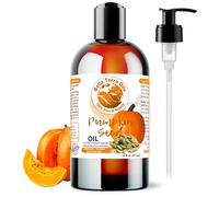 Aceites Bella Terra - Aceite de semilla de calabaza orgnica 16 oz - Una oda a la matriz de nutrientes de la calabaza orgnica repleta de cucurbitina