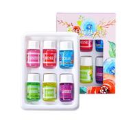 Aceites de difusor, líquido de, humidificador de aromaterapia fragancia soluble de agua portátil, 6 piezas Set para el aire del aire, difusor del hogar para la sala de estar en el baño