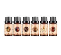 Aceites Difusores de Aromaterapia - Aceite Fragancia Halloween Para Difusor De Coche,6 Unidades Purificador Aire Pequeño Para Hogar Coche Baño Dormitorio