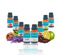 Aceites esenciales cosmeticos para Velas, Jabones y Bombas de Baño - Mix de Aromas Populares (8 × 15 ml / 120 ml Total)