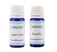 Aceites esenciales de lavanda y manzanilla puras + aroma súper tranquilo Vitali Chi Curación vegana para mentes ansiosas Garantiza una mejor calidad de sueño Ayuda para dormir (10 ml) y aceites