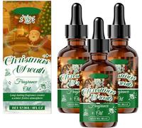 Aceites esenciales de Navidad, aceites esenciales para difusor, juego de aceites esenciales de Navidad para difusor de aromaterapia natural (3 unidades)