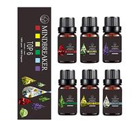 Aceites Esenciales Florales de Aromaterapia Orgánica, Aceites Perfumados Terapéuticos de Grado Premium 100% Puros - Juego de Regalo Botellas de 6 / 10ml