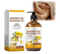 Aceites esenciales Ginger Drenaje abdominal Aceite de jengibre Peleo de jengibre de jengibre de jengibre Linfática Aceite de jengibre