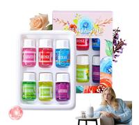 Aceites Esenciales Para Difusor | Aceite Portátil 6 Piezas Ambientes Solubles en Agua para Difusor de Coche para Sala de estar Vehículo Baño y Dormitorio