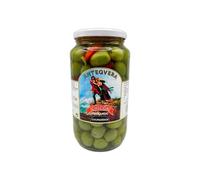 Aceitunas Chupadedos Chicón Lebrón: Disfruta del auténtico sabor de estas exquisitas aceitunas aliñadas con pimiento rojo, ajo, orégano y aceite de oliva.