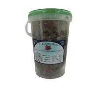 Aceitunas Chupadedos Gourmet Artesanas 3 kg - Receta Tradicional Aceitunas Aliñadas con Pimiento Rojo, Ajo, Orégano y Aceite de Oliva - Elefante Rosa