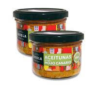 Aceitunas estilo mojo canario sin hueso de Iruela (Pack de 2 unidades de 200gr)