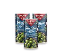 Aceitunas Hechizos del Sur - Aliñadas con Recetas Tradicionales - SARASA (Pack 3, Hechizos del Sur 1450g)