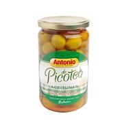 Aceitunas manzanilla sabor mediterraneo frasco 300 g neto escurrido