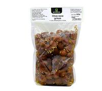 Aceitunas Negras Secadas en Aceite de Oliva Extra Virgen 600 gr