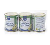Aceitunas Rellenas de Anchoa Chef - El Sabor Mediterráneo en tu Mesa (Varios tamaños) (12 LATAS, Rellena de anchoa 50gne (120g))