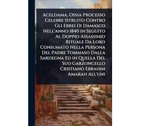 Aceldama, Ossia Processo Celebre Istruito Contro Gli Ebrei Di Damasco Nell'anno 1840 in Seguito Al Doppio Assassinio Rituale Da Loro Consumato Nella ... Garzoncello Cristiano Ebrahim Amarah All'uni