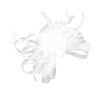Aceleración del vello con broche, material de tela no alergénica, plan antideslizante, ideal para bodas, fiestas, aspecto elegante diario, aumento de pelo con plumas de fiesta de promesas