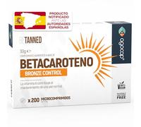 Acelerador Bronceado - BETACAROTENO. Suplemento de bronceador, 200 Comprimidos, Betacaroteno para bronceado fuerte, Estimula la producción de melanina, Bronceador.