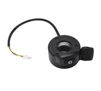 Acelerador controlado con el pulgar, con interruptor de encendido y regulador de velocidad; diseño de rayas elevadas para patinete eléctrico; acelerador de pulgar de ABS duradero y (Izquierda)