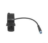 Acelerador de acelerador de pulgar de 4 pines para scooter eléctrico Kukirin G2 de 24 V a 72 V, pieza de repuesto de plástico negro con alambre de 15 cm, larga duración, fácil de instalar