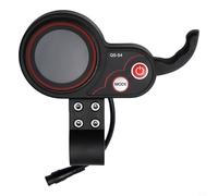 Acelerador de pulgar con pantalla LCD, para scooter eléctrico, controlador de velocidad de 36 V a 72 V, con arnés de cableado de 6 pines, acelerador de plástico ABS negro, habitual