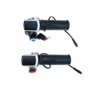 Acelerador de pulgar para bicicleta eléctrica de 48 V con interruptor de encendido, 6 cables para un control mejorado en bicicletas eléctricas y de montaña (interruptor de botón)