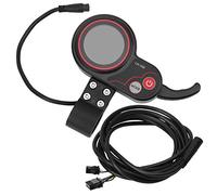 Acelerador de Pulgar para Scooter, 24V 36V 48V 60V Acelerador de Pulgar Universal 2 en 1 Velocímetro Panel de Control Manual para Scooter de Bicicleta eléctrica(36V)