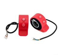 Acelerador de pulgar precableado para modelos de scooter eléctrico HFor X6 con interfaz de enchufe a juego para una configuración rápida (acelerador de interruptor R)