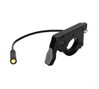 Acelerador eléctrico de dedo con control de pulgar de 3 pines para bicicletas de montaña para cabeza M8, rayas antideslizantes y conector impermeable para uso a largo plazo