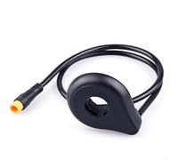 Acelerador eléctrico para bicicleta 130X, impermeable IPX5, sensor Hall dual integrado para múltiples sistemas de voltaje (grosor 5 mm)