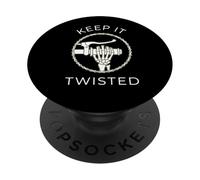 Acelerador rápido de Motocicleta Esqueleto Mano en Motocicleta PopSockets PopGrip Adhesivo