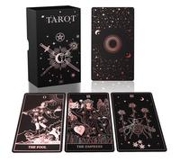 ACELION Original Tarot Card Set with Guide 78 Pieces of Tarot Cards with Gold foil on The Surface Fortune-Telling Game Tarot for Beginners