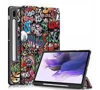 Acelive Funda para Samsung Galaxy Tab S8 Plus 2022 12.4 Pulgadas/Tab S7 FE 2021 / Tab S7 Plus 2020 TPU Carcasa con Portalápices