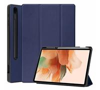 Acelive Funda para Samsung Galaxy Tab S8 Plus 2022 12.4 Pulgadas/Tab S7 FE 2021 / Tab S7 Plus 2020 TPU Carcasa con Portalápices