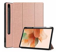 Acelive Funda para Samsung Galaxy Tab S8 Plus 2022 12.4 Pulgadas/Tab S7 FE 2021 / Tab S7 Plus 2020 TPU Carcasa con Portalápices