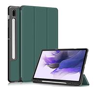Acelive Funda para Samsung Galaxy Tab S8 Plus 2022 12.4 Pulgadas/Tab S7 FE 2021 / Tab S7 Plus 2020 TPU Carcasa con Portalápices