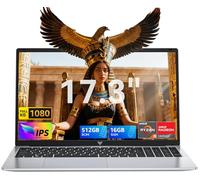 ACEMAGIC 17.3 Pulgadas FHD Ordenador Portatil Ryzen 3 4300U Hasta 3,7 GHz (Superar N95/N150/3500U/3200U) Portátil 16 GB Ram DDR4 512 GB SSD Expansión 2TB, USB, BT5, HDMI, Batería 6000mAh, Laptop Plata