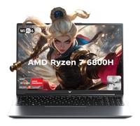 ACEMAGIC Laptop AMD 2025, computadora portátil con AMD Ryzen 7 6800H (8C/16T, hasta 4.7GHz), 16GB DDR5 512GB NVMe SSD Windows 11, pantalla FHD de 16 pulgadas, WiFi 6, KB retroiluminado