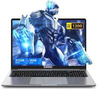 ACEMAGIC Ordenador Portátil 16 Pulgadas,lN N97(hasta 3.6Ghz) Portátil,16GB DDR4 512GB SSD(Expansión 2TB),1920 * 1200,HDMI,Tipo C,diseño de Metal Ligero
